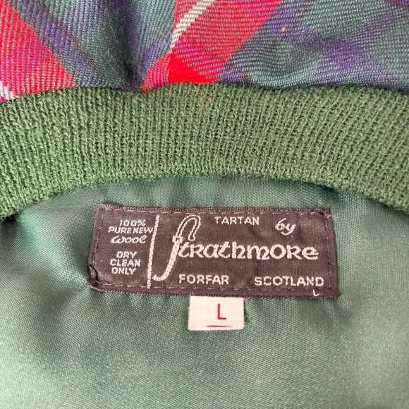 VTG Scottish Tartan Plaid Wool Duckbill Newsboy Hat Mens Size Large Cap Cabbie - Picture 5 of 10